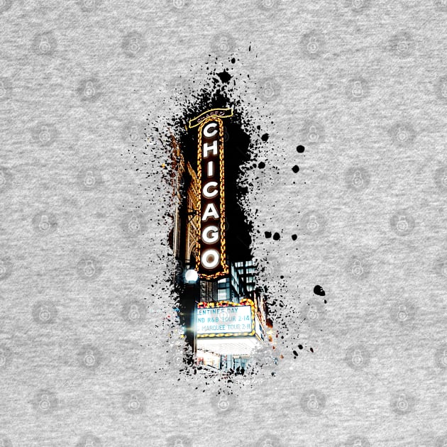 Chicago Sign //Paint Splash by PGP